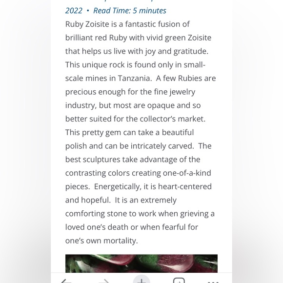 Copper ruby zoisite pendant, sterling silver plated, 1.5 inch.925 Artisan - Picture 7 of 9